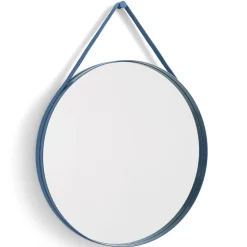 Hot Hay - "Strap Mirror" Spejl Ø70 cm - Blå