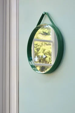 Clearance Hay - "Strap Mirror" Spejl Ø50 cm - Brun