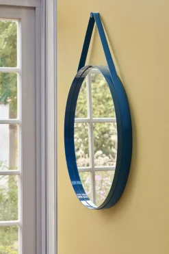 Hot Hay - "Strap Mirror" Spejl Ø70 cm - Lys grå