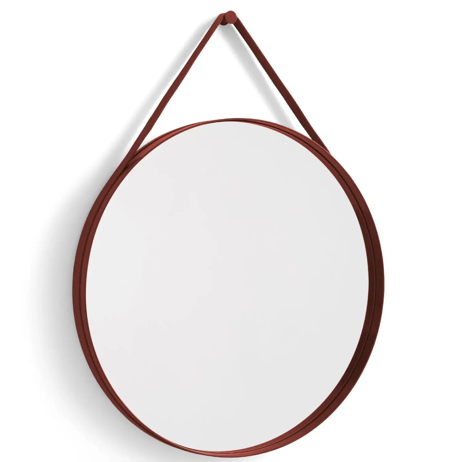 Hot Hay - "Strap Mirror" Spejl Ø70 cm - Rød