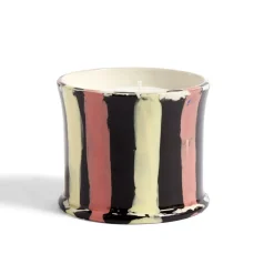 Outlet Hay - Stripe Scented Candle, Orange Flower