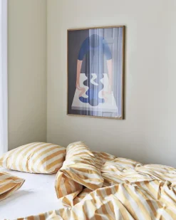 Hot Hay - Été Bed Linen - Dynebetræk - varm gul (140 x 200 cm)
