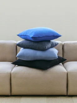 Best Hay - Texture Cushion Cover - 50 x 50 - Blue, black