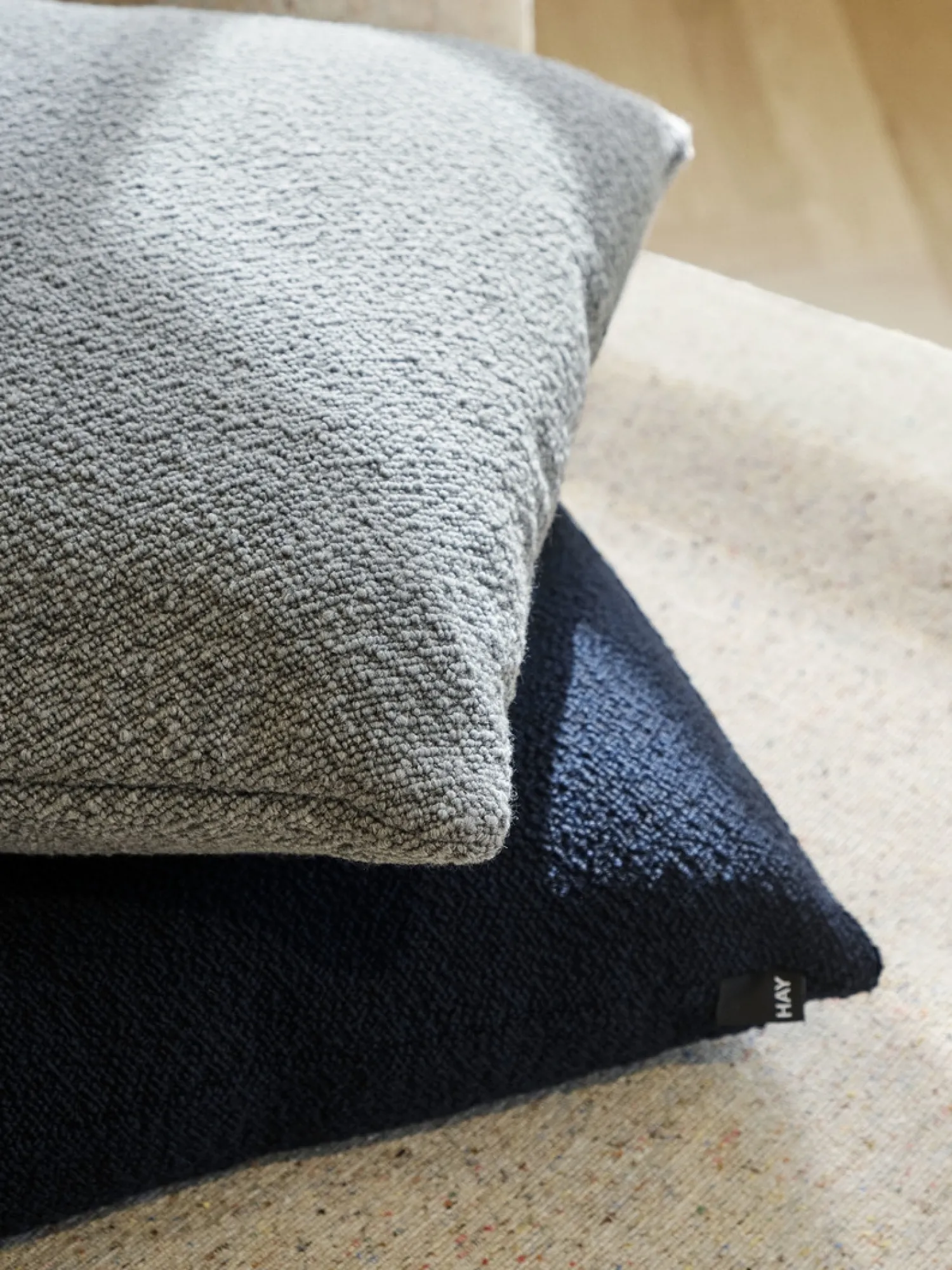 Online Hay - Texture Cushion - 50 x 50 - Pigeon blue