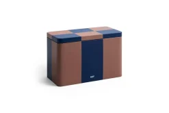 Online Hay - Tin Container - Brown and midnight blue