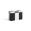 New Hay - Tin Container - Medium - Black/Off-white