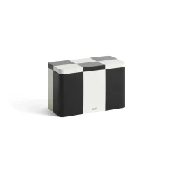 New Hay - Tin Container - Medium - Black/Off-white