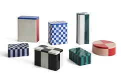 New Hay - Tin Container - Small - Dark Blue/Lavender