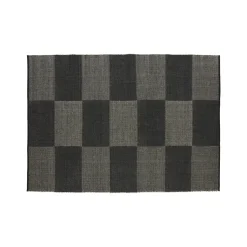 Clearance Hay - Tæppe Check Rug - Black L/ Sort - 170 x 240 cm