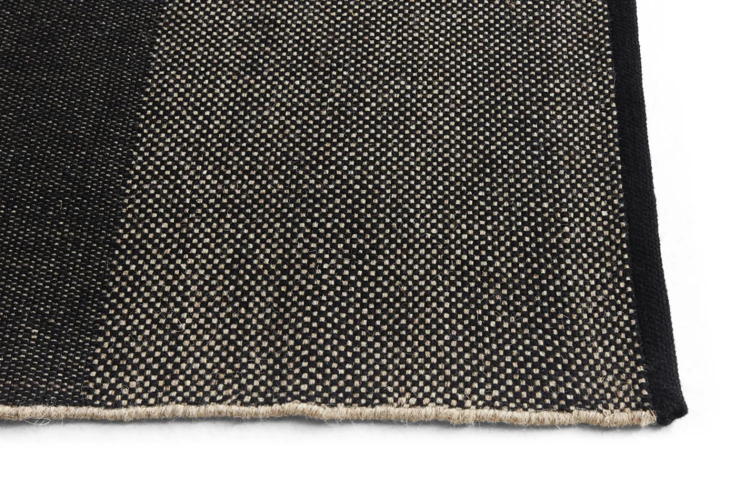Hay - Tæppe Check Rug - Black L/ Sort - 200 x 300 cm