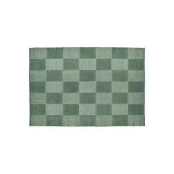 Clearance Hay - Tæppe Check Rug - Green/Grøn - 140 x 200 cm