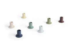 Hot Hay - Tube Candleholder S - Concrete - Lys blå