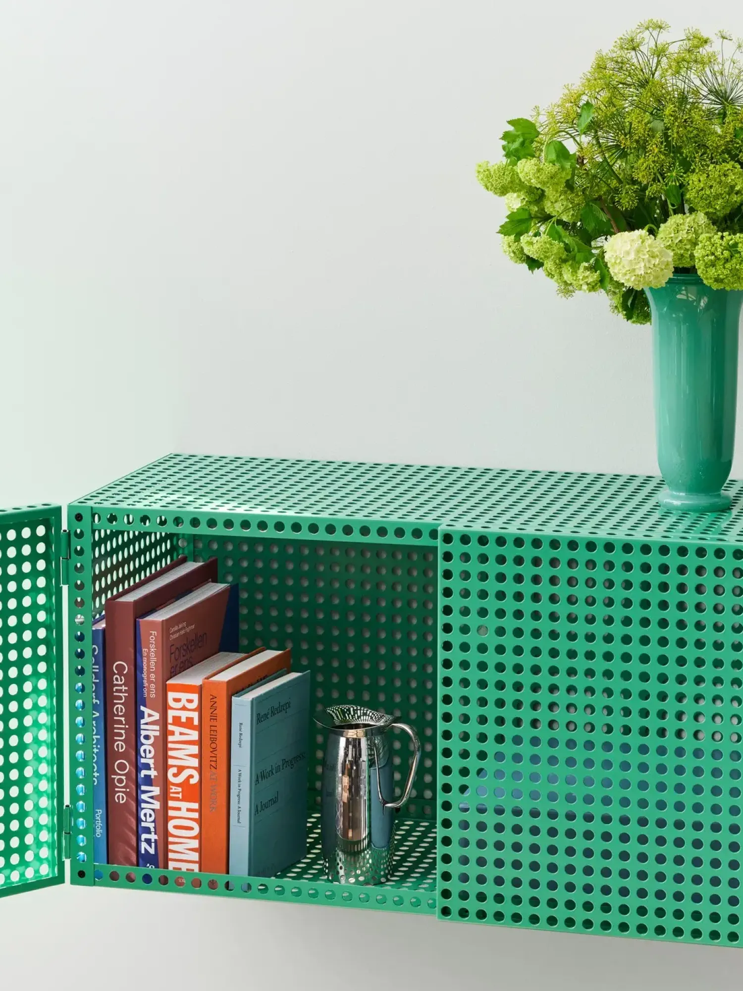 Sale Hay - Vægskab - Perforated Cabinet Wall - Small - Soft Jade - H45 x B89 x D40 cm