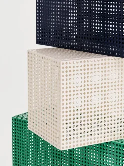 Discount Hay - Vægskab - Perforated Cabinet Wall - Small - Steel Blue - H45 x B89 x D40