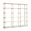 Best Hay - Woody Shelving 2.0 Column High - Hvid/Eg - 18 hylder