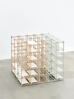 Best Hay - Woody Shelving 2.0 Column High - Hvid/Eg - 18 hylder