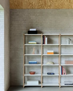 Outlet Hay - Woody Shelving 2.0 Column High - Grå - 18 hylder