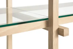 Online Hay - Woody Shelving 2.0 Column Low - Klar Glas/Eg - 9 hylder