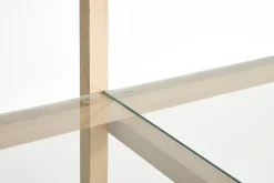 Online Hay - Woody Shelving 2.0 Column Low - Klar Glas/Eg - 9 hylder