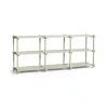 Best Hay - Woody Shelving 2.0 Column Low - Grå bøg - 9 hylder