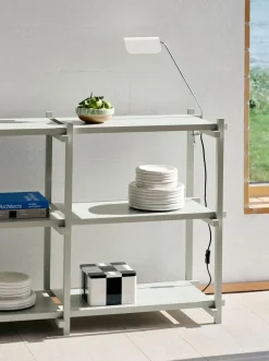 Best Hay - Woody Shelving 2.0 Column Low - Grå bøg - 9 hylder
