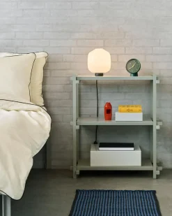 Best Hay - Woody Shelving 2.0 Column Low - Grå/Bøg - 3 hylder