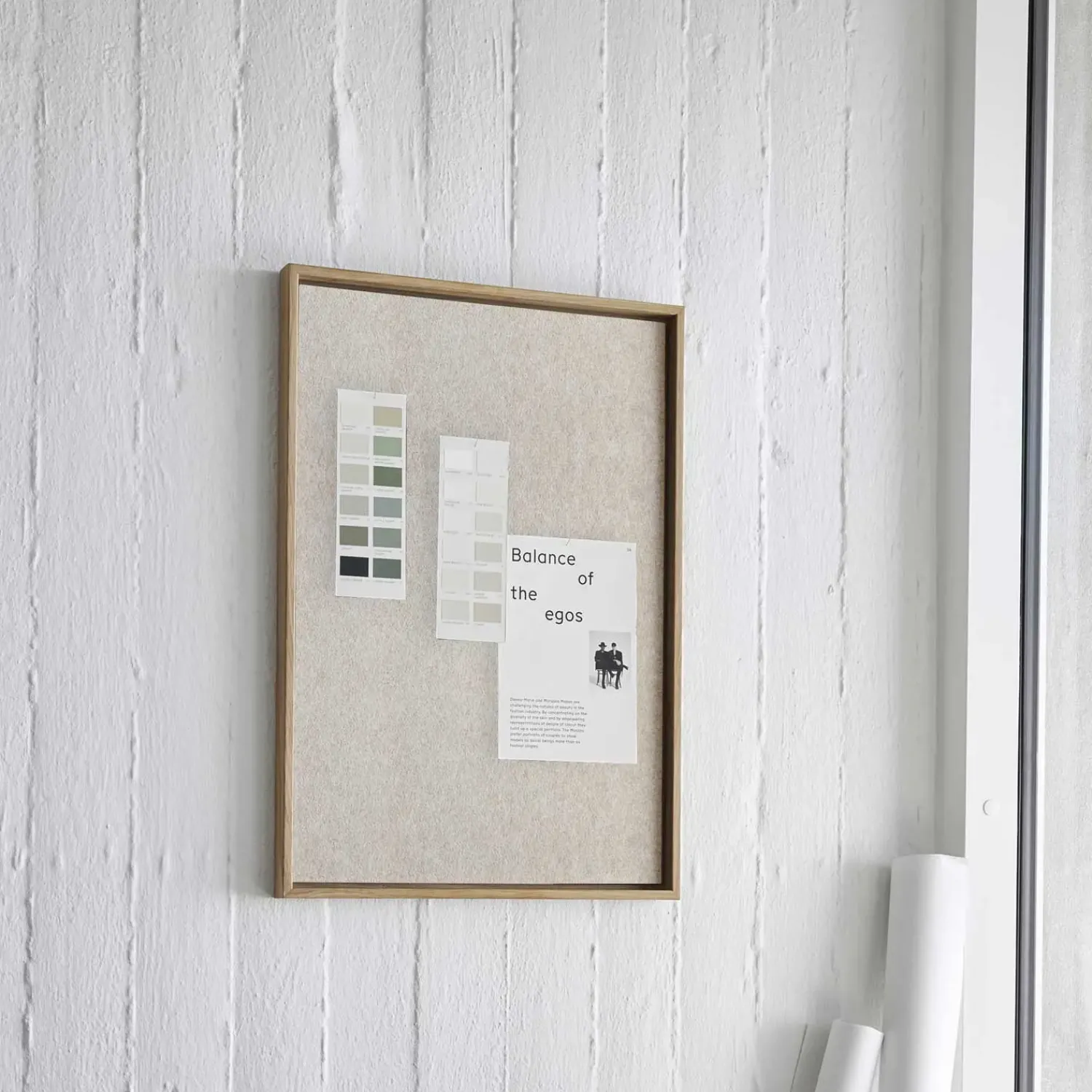 Discount Hemverk - Opslagstavle m. akustiske egenskaber - Recy - Beige - 40x60