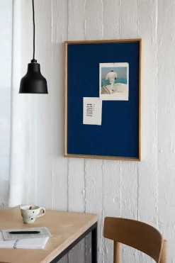 Hot Hemverk - Opslagstavle m. akustiske egenskaber - Recy - Blå - 40x60