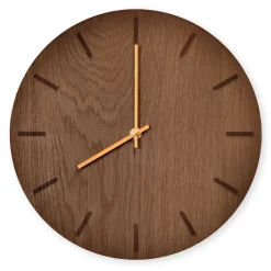 Hemverk - Vægur - Dark Oak - Mørk Eg/Guld - Ø38 cm
