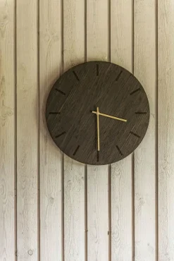 Hemverk - Vægur - Dark Oak - Mørk Eg/Guld - Ø38 cm