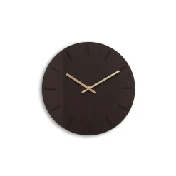 Online Hemverk - Vægur - Dark Oak - Mørk Eg/Kobber - Ø28 cm