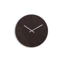 Clearance Hemverk - Vægur - Dark Oak - Mørk Eg/Sølv - Ø28 cm