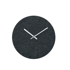 Discount Hemverk - Vægur - Felt grå - Ø28 cm - Sølv visere