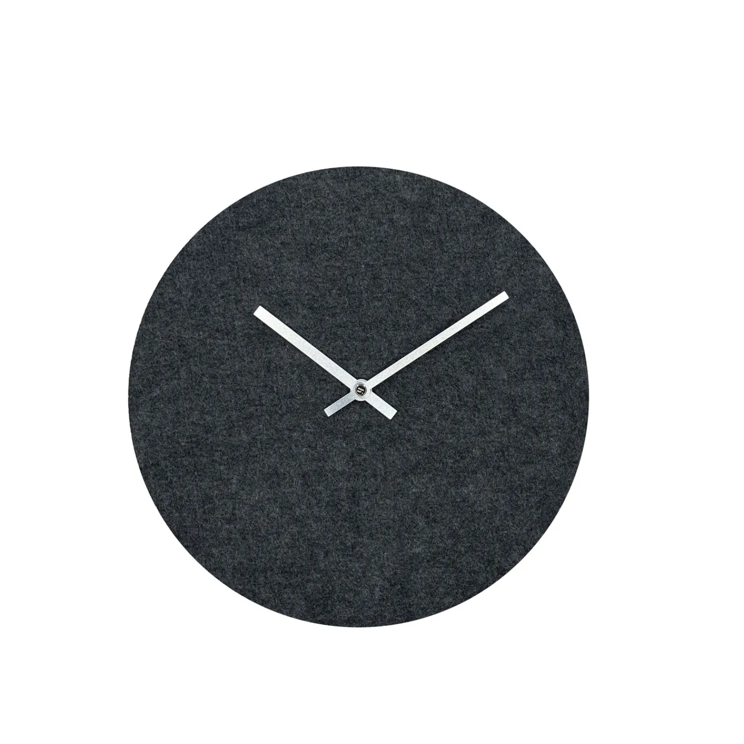Discount Hemverk - Vægur - Felt grå - Ø28 cm - Sølv visere