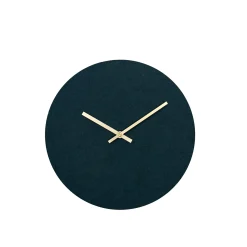 Discount Hemverk - Vægur - Felt grøn - Ø28 cm - Kobber visere