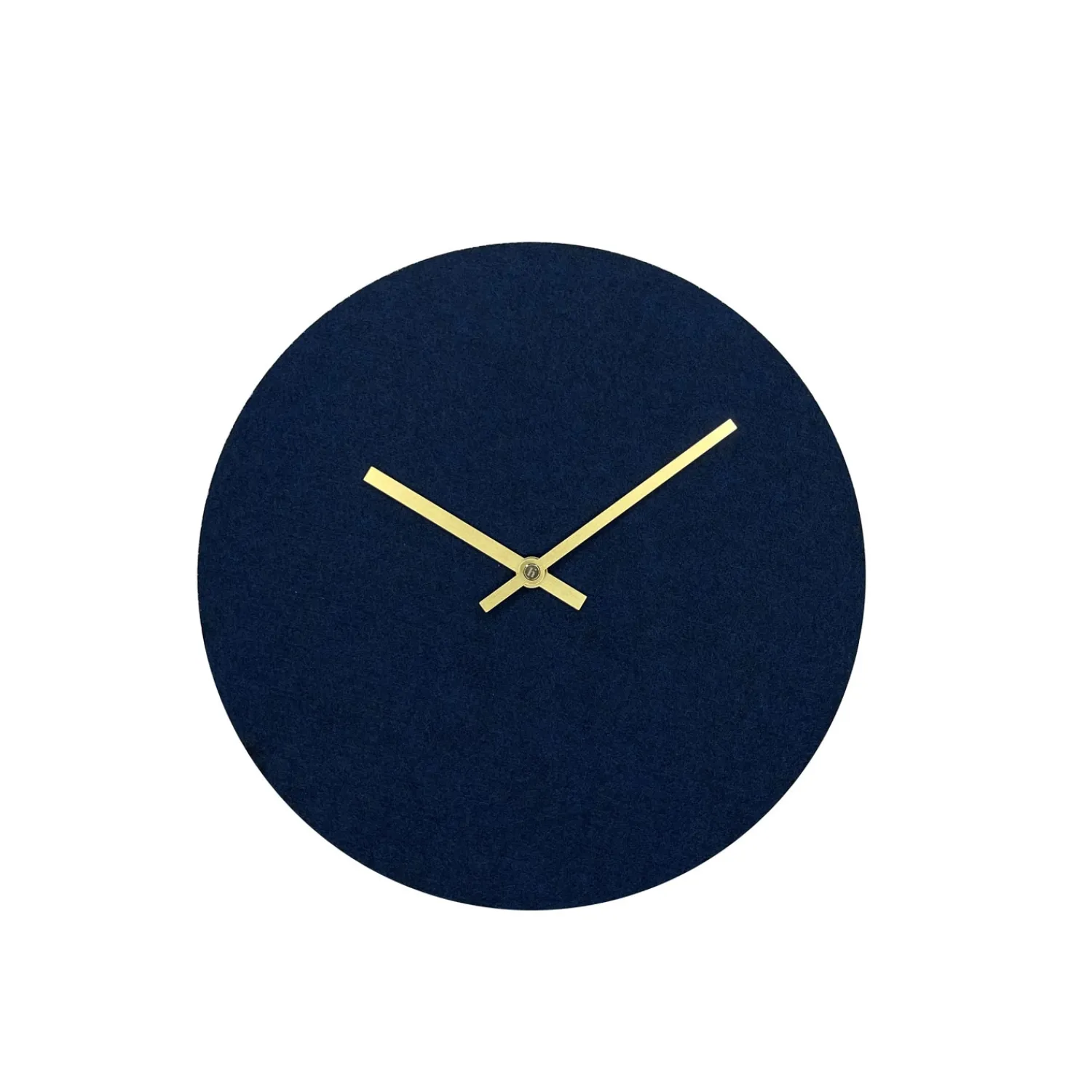 Best Hemverk - Vægur - Felt Mørkeblå - Ø28 cm - Kobber visere