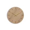 Hot Hemverk - Vægur - Light Oak - Eg/Guld - Ø28 cm