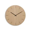 Best Hemverk - Vægur - Light Oak - Eg/Sort - Ø28 cm