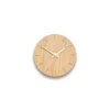 Sale Hemverk - Vægur - Lys Eg - Ø12 cm - Kobber visere