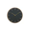 Sale Hemverk - Vægur - Lys Eg/Mørkegrøn - Guld visere - Ø28 cm