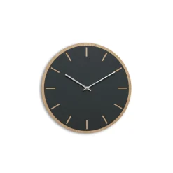 Best Hemverk - Vægur - Lys Eg/Mørkegrøn - Sølv visere - Ø28 cm