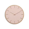 Outlet Hemverk - Vægur - Lys Eg/Powder Dusty Rose - Kobber visere - Ø38 cm