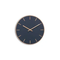 Online Hemverk - Vægur - Lys Eg/Smokey blue - Kobber visere - Ø28 cm