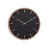 Sale Hemverk - Vægur - Lys Eg/Sort - Kobber visere - Ø38 cm