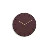 Sale Hemverk - Vægur - Mørk Eg/Burgundy - Kobber visere - Ø28 cm