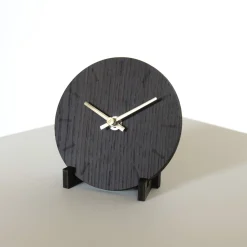 Hot Hemverk - Vægur - Mørk eg - Ø12 cm - Kobber visere