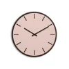 Discount Hemverk - Vægur - Mørk Eg/Powder Dusty Rose - Sorte visere - Ø38 cm