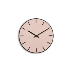 New Hemverk - Vægur - Mørk Eg/Powder Dusty Rose - Sorte visere - Ø28 cm