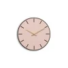 Hot Hemverk - Vægur - Mørk Eg/Powder Dusty Rose - Kobber visere - Ø28 cm