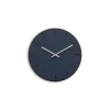 Online Hemverk - Vægur - Mørk Eg/Smokey Blue - Sølv visere - Ø28 cm